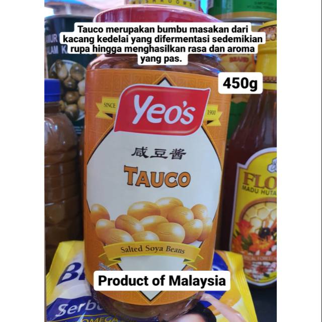

450G YEOS TAUCO YEO S TAUCO BESAR MALAYSIA SALTED SOYA BEANS 450GR