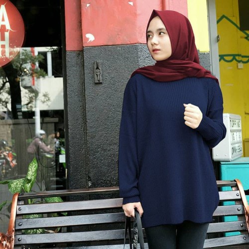 Sweater Rajut Boxi premium / Atasan rajut Wanita oversize