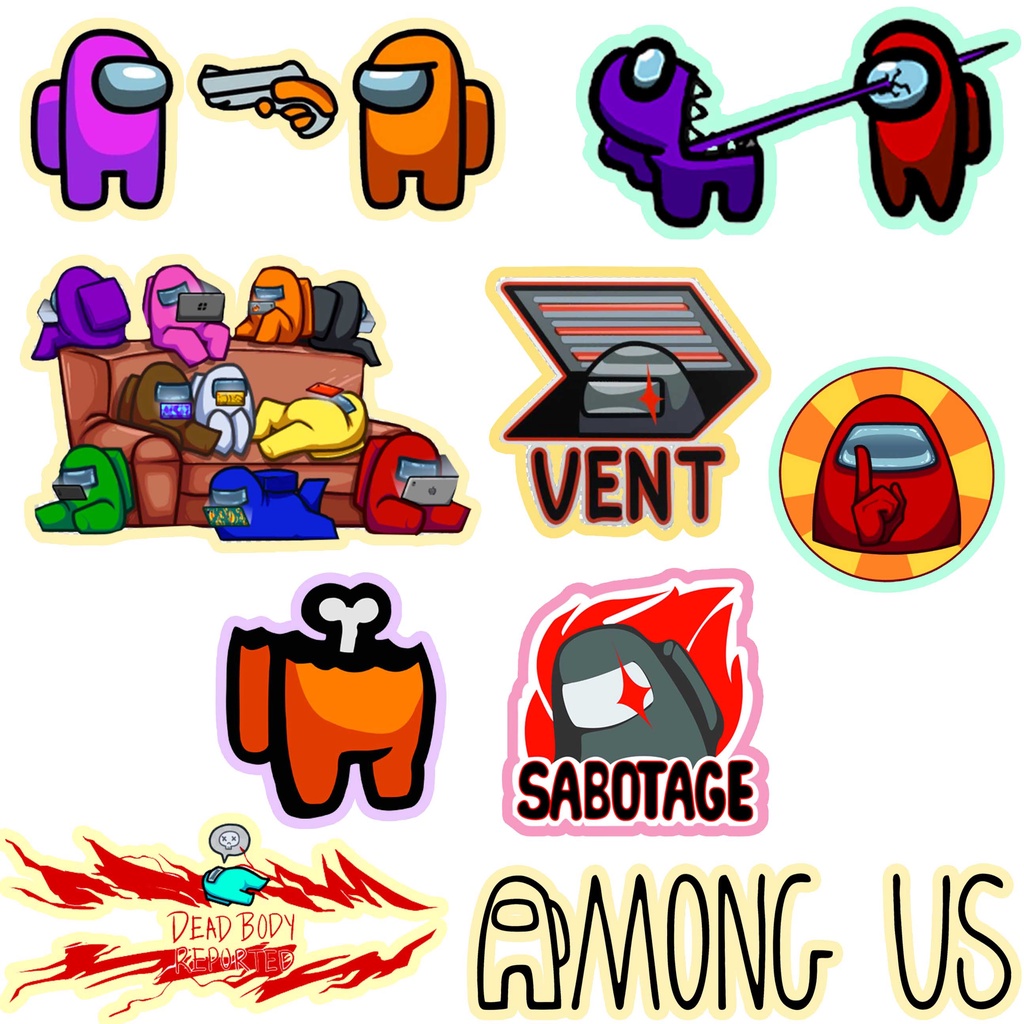 Jual Stiker AmongUs BISA CUSTOM | Shopee Indonesia