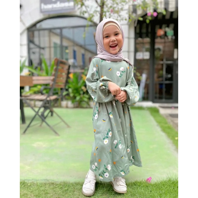 Gamis Anak Rayon Tiara Original Hooney Bee Baju Anak Perempuan Super Premium Terlaris Termurah Best Seller