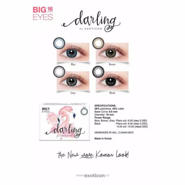 SOFTLENS DARLING 16 MM BY EXOTICON