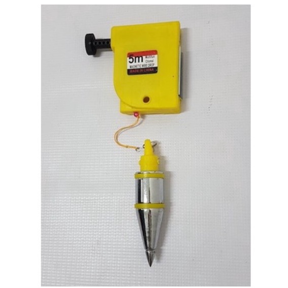 MAGNET WIRE DROP 5m PLUM BOB Alat Plumbing / lot Benang Magnet MAGNETIC PLUMBOB 5M - bandul lot alat lot benang 5 meter