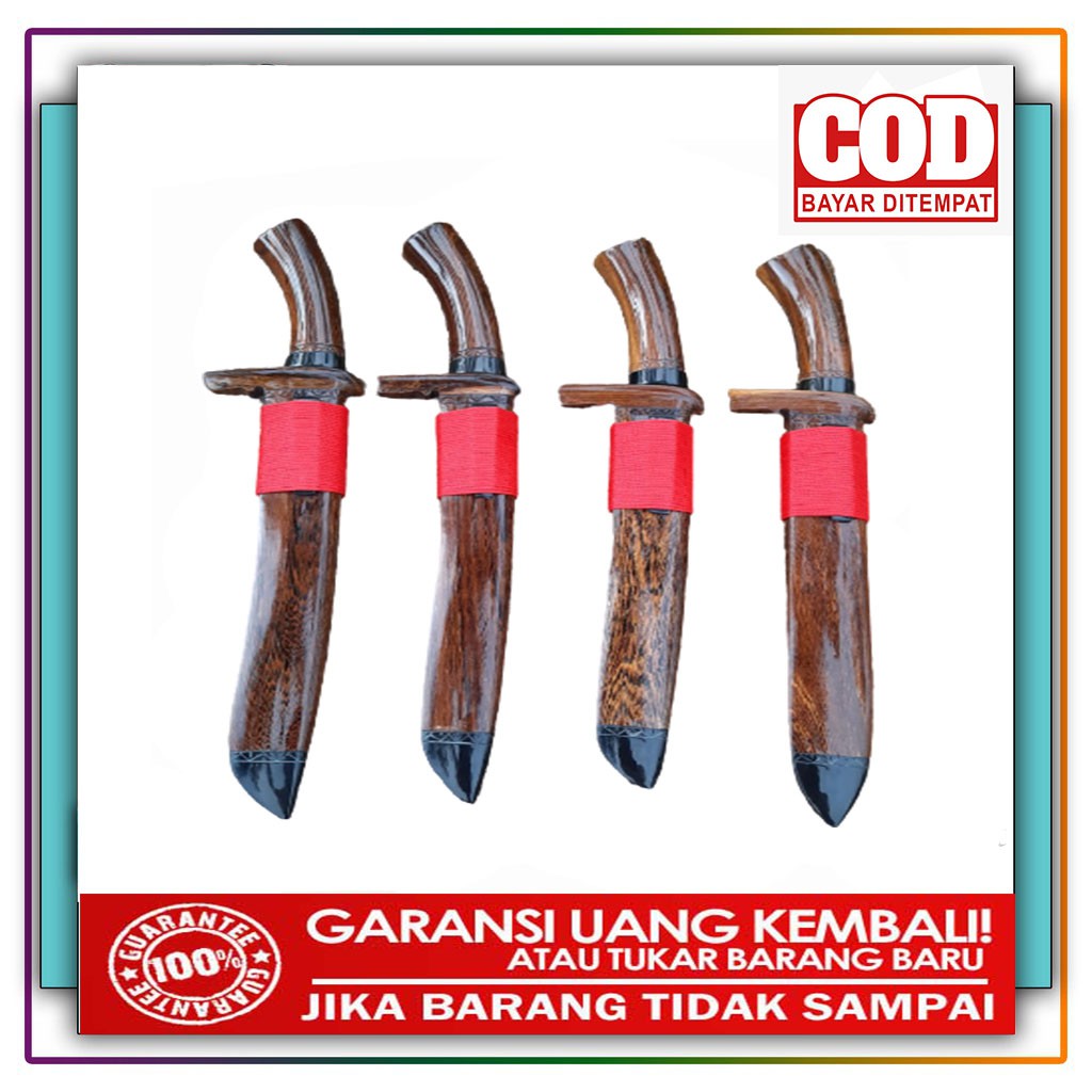 Golok Sembelih Bahan Kayu Johar ukuran 30 Cm