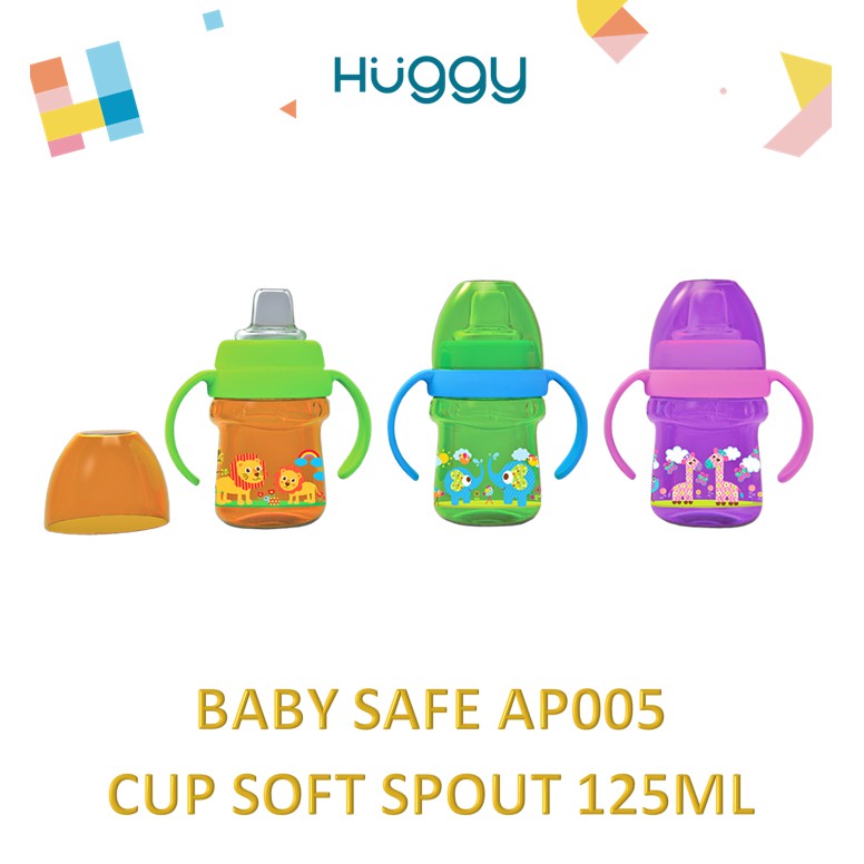 Baby Safe AP005 Cup Soft Spout 125ml Botol Minum Anak Bayi