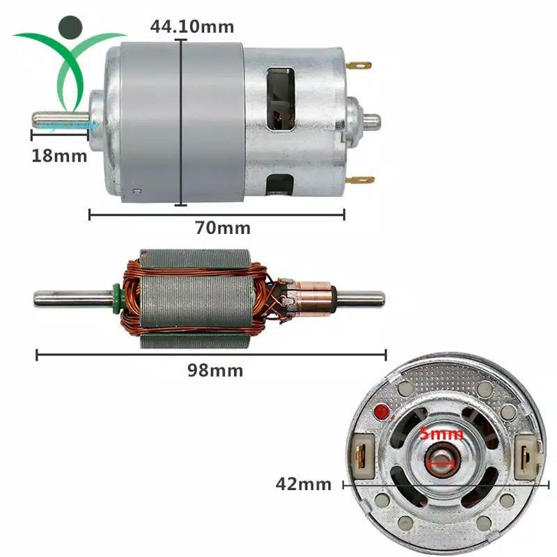 Dinamo DC 775 6-48volt High Speed