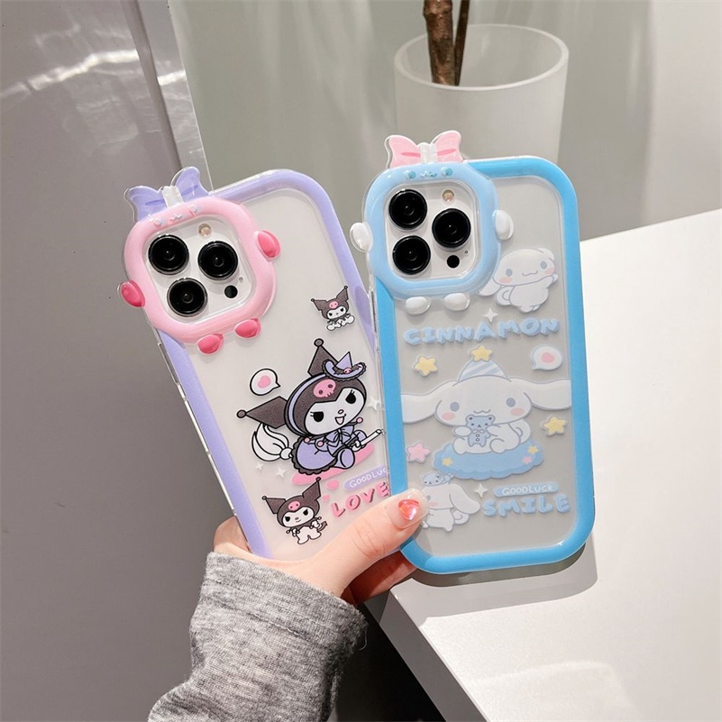 Soft Case Pelindung Lensa Glossy Bumper 3D Untuk iPhone 14 13 12 11 Pro Max X Xr Xs Max 7 8 6 6s Plus SE 2020