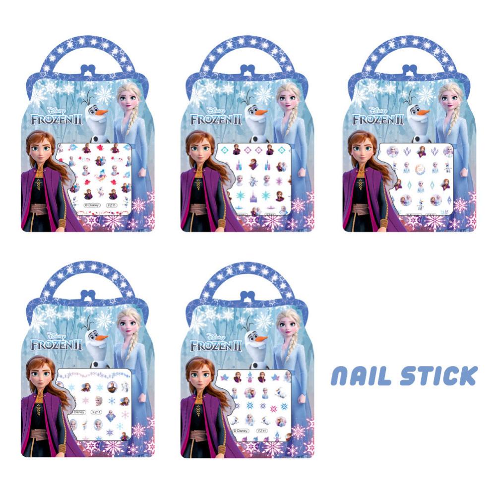 Timekey Stiker Kuku Desain Kartun Disney Frozen Princess Elsa Anna A6K4