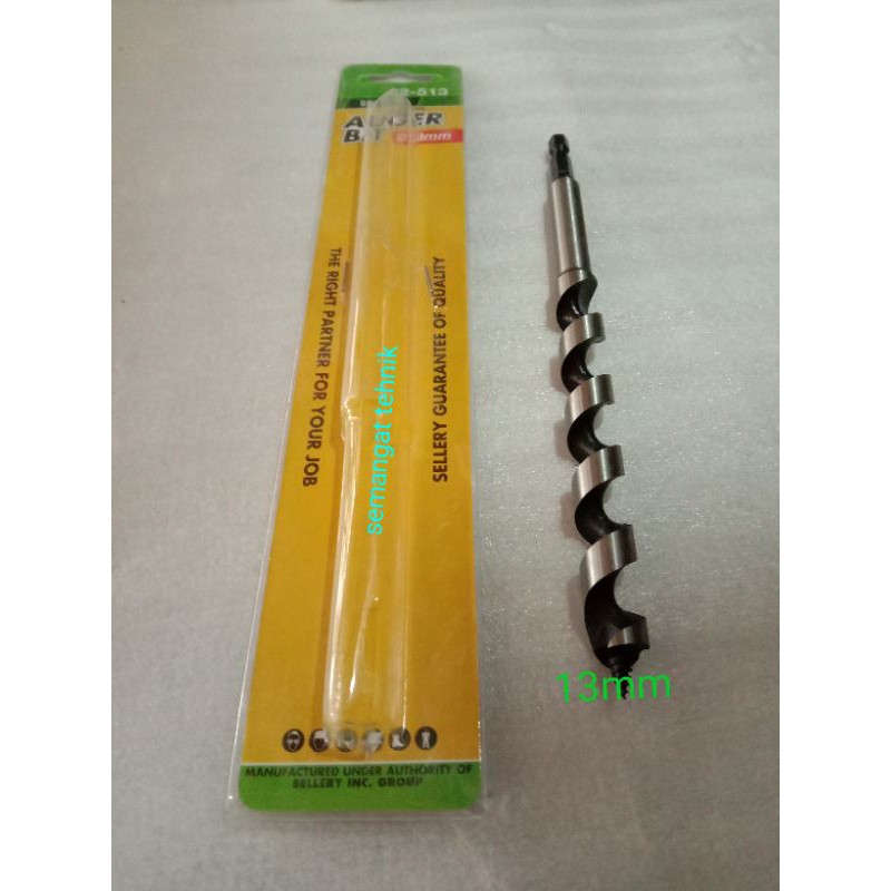 Mata Bor Kayu Sellery / Mata Bor Auger Bits 10-25Mm Panjang 19Cm