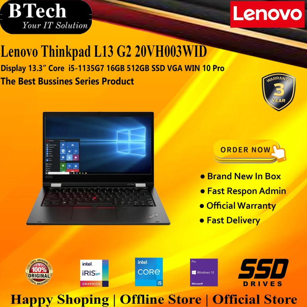 Lenovo Thinkpad L13 G2 WID Core i5-1135G7/16GB/512GB SSD/VGA/W 10 Pro