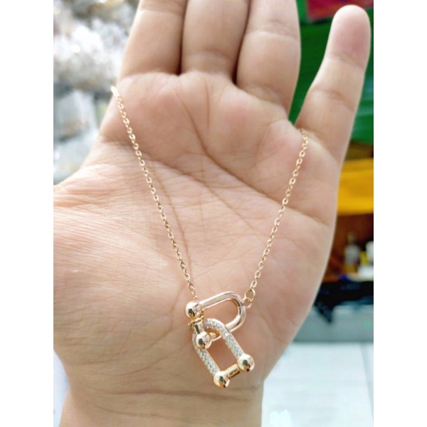 Kalung Wanita Dewasa Anti Karat, titanium stell