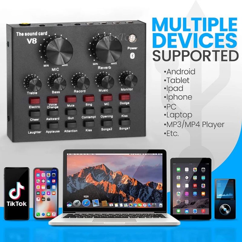 soundcard v8 bluetooth