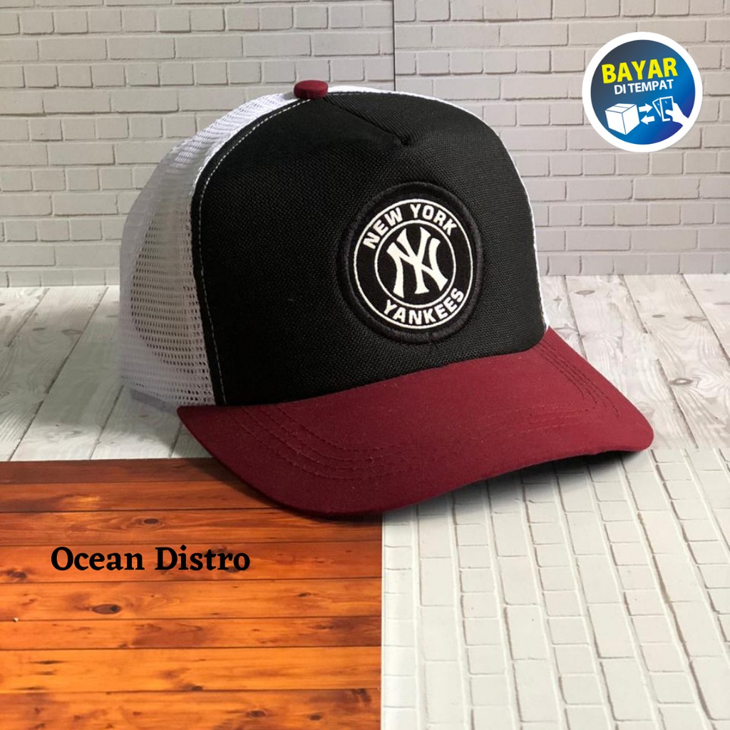 TOPI PRIA DISTRO New York TRUCKER JARING BEST SELLER KUALITAS PREMIUM GOOD QUALITY