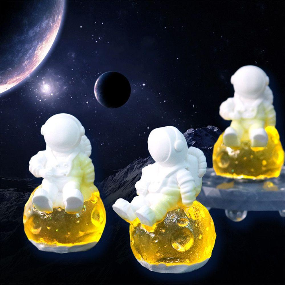 Cetakan Nanas Astronot Bulan Hadiah Display Stand Silicone Mold Desktop Ornament