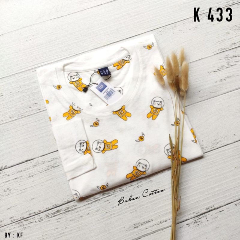 kaos lengan panjang / uk L ke XL / katun