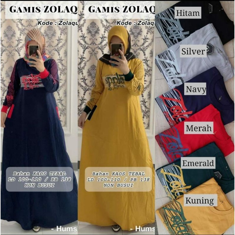 Gamis Kaos Zolaqu Terbaru