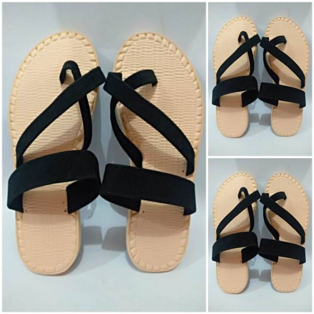 Sandal Wanita Tali Silang Embos 88