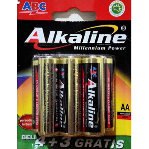 BATERAI/BATTERY/BATTERAI/BATRE ABC ALKALINE AA/A2