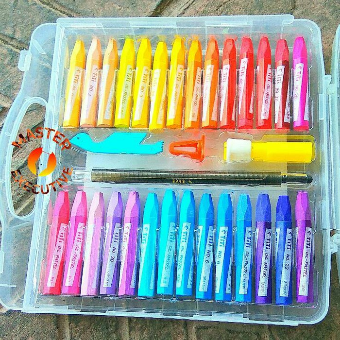 Titi Krayon Minyak 55 Warna / Crayon 55 Colors Oil Pastel