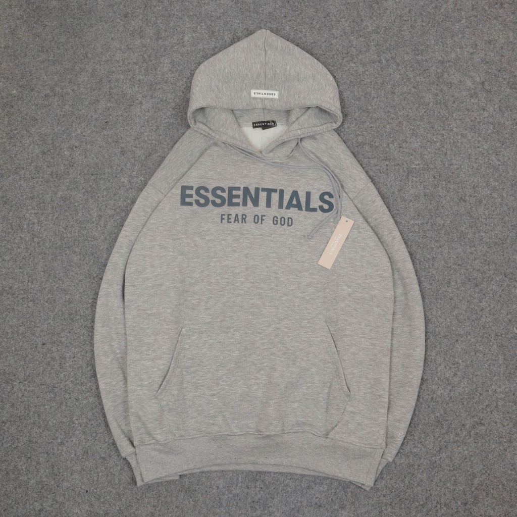 HOODIE PRIA HYPEBEAST ESSENTIALS FEAR OF GOD GREY