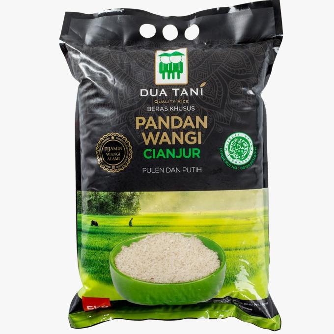 

Beras Khusus Cianjur Pandan Wangi Dua Tani 5Kg - Halal- Pulen Wangi