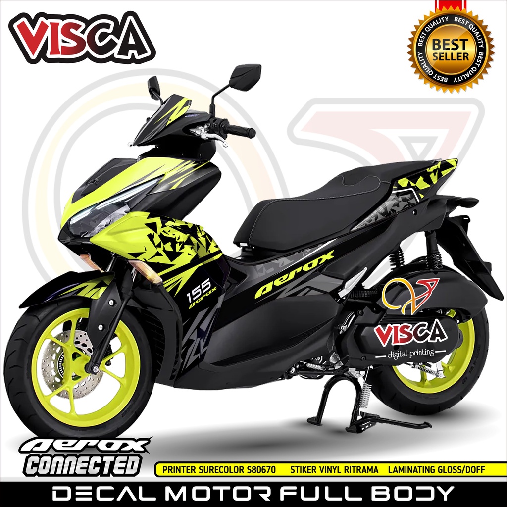 Decal Aerox 155 Full Body Stiker Aerox 155 New Striping All New Aerox 155 Connected Abstract