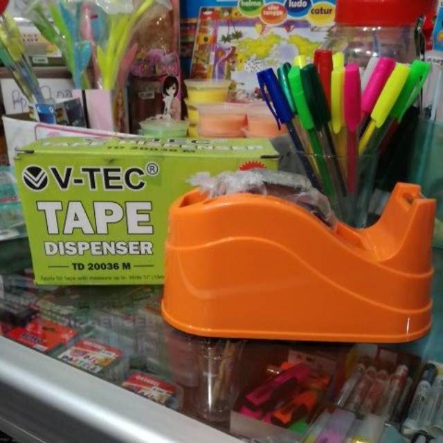 

Berkualitas Tape Dispenser V-Tec Td 20036 Medium Bagus