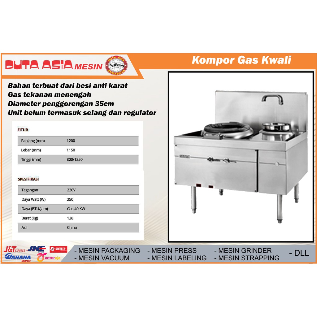 DELUXE BLOWER KWALI RANGE 1 BURNER RANGE + 1 SOUP RING
