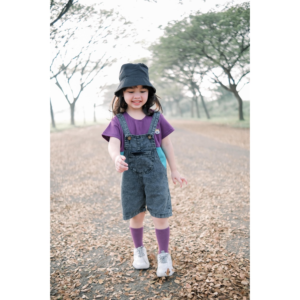 Carva Overall anak perempuan jeans baju kodok anak overall cewe cowo jeans denim original realpict