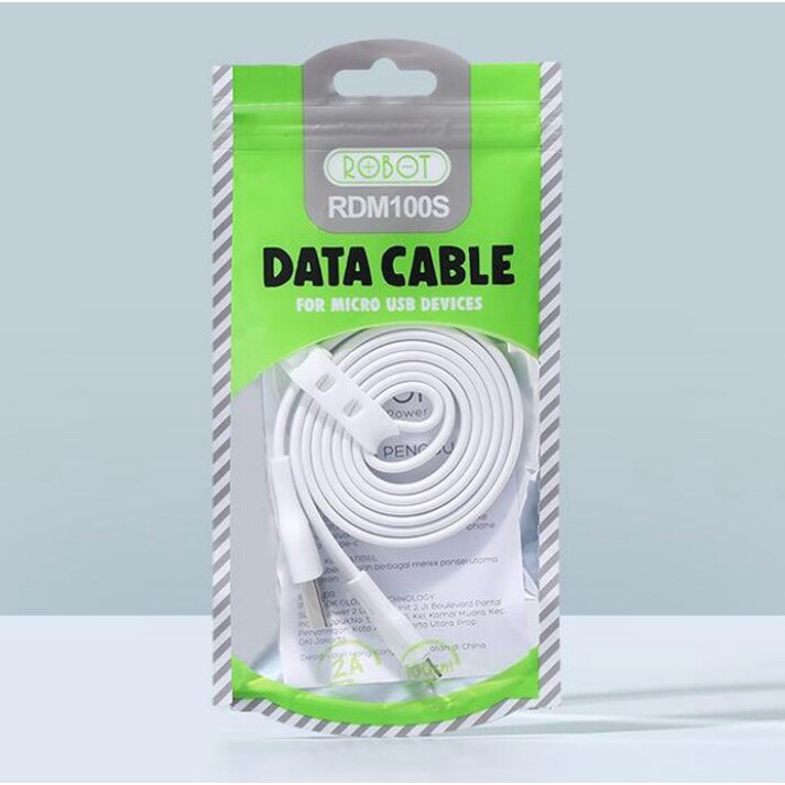 ROBOT Kabel Data RDM100S Android Micro USB 1M Data Cable - Garansi Resmi 1