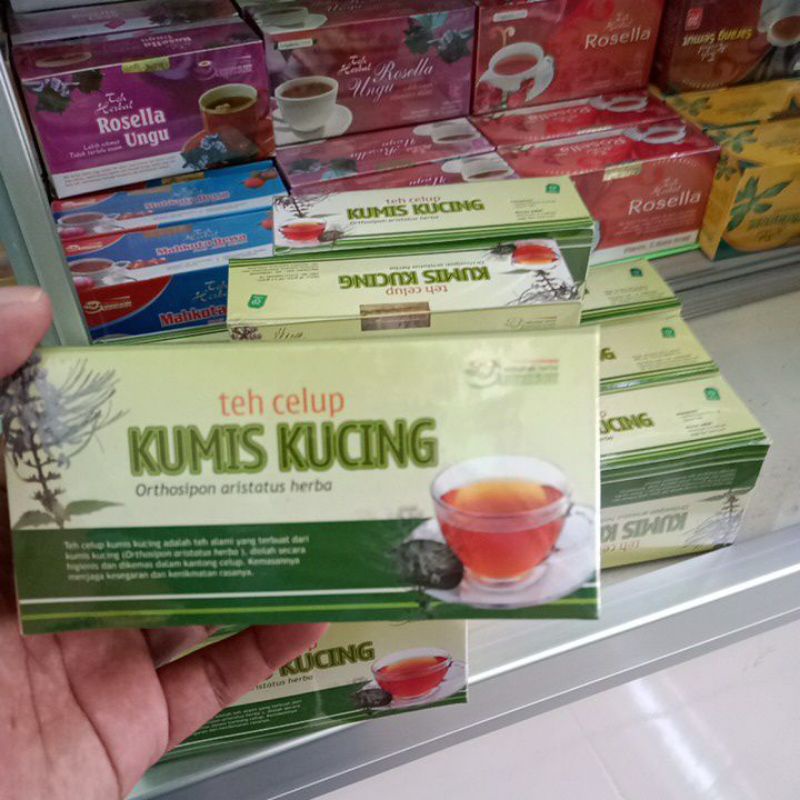 

TEH KUMIS KUCING KEMASAN TEH CELUP ISI 20 Kantong/ ASLI ORIGINAL / HALAL MUI ,BPOM
