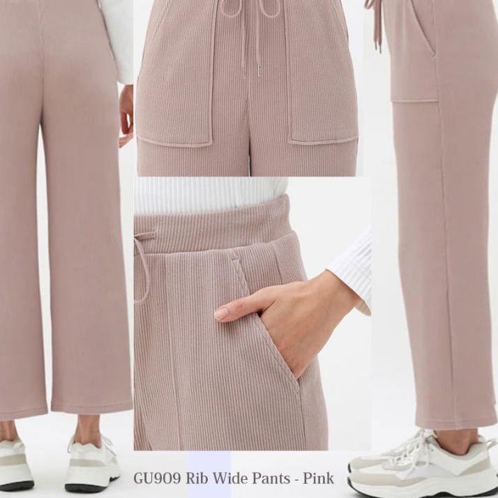 Tidak Diragukan.. KULOT UNIQLO RIB KNIT (Tag/label UNIQLO/Cutting)