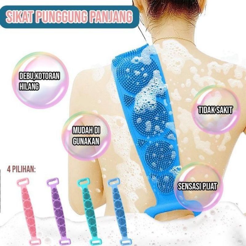 TERMURAH] GOSOKAN PUNGGUNG SILICONE / SIKAT MANDI / SIKAT PUNGGUNG /