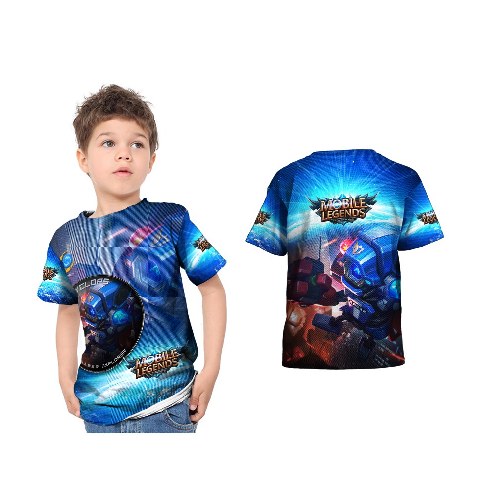 Dstore Kaos Anak Mobile Legends CYCLOPS - SABER EXPLORER 3D FullPrint