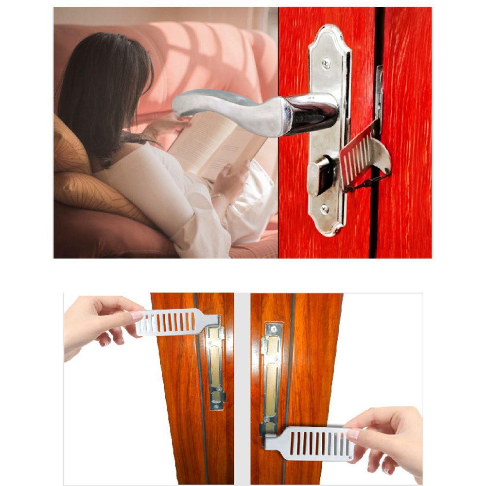 Suyo Kunci Pintu Bebas Pukulan Apartemen Travel Motel Hotel Portable Stopper