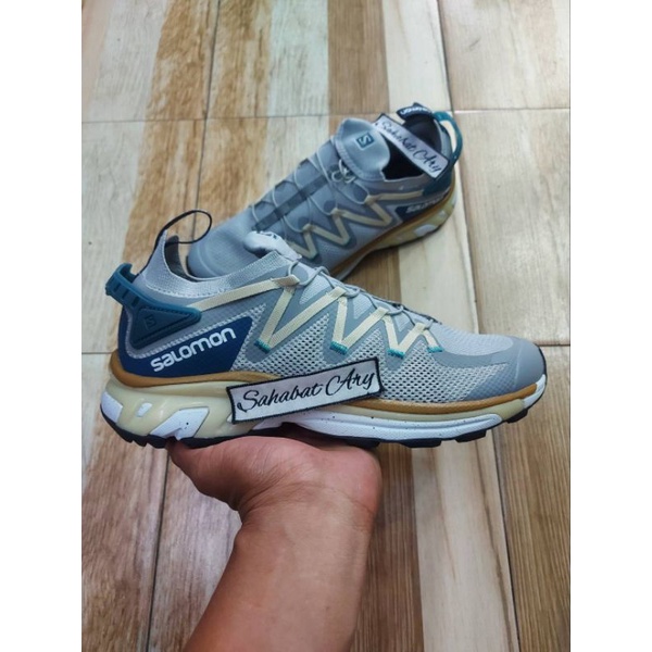 Sepatu Salomon XT-Rush Quarry Grey Mallard Blue