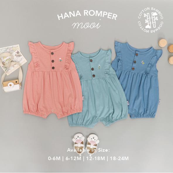 MOOI HANA ROMPER ROMPER BAYI JUMPSUIT FASHION ANAK BAYI PEREMPUAN 0-24 BULAN-1