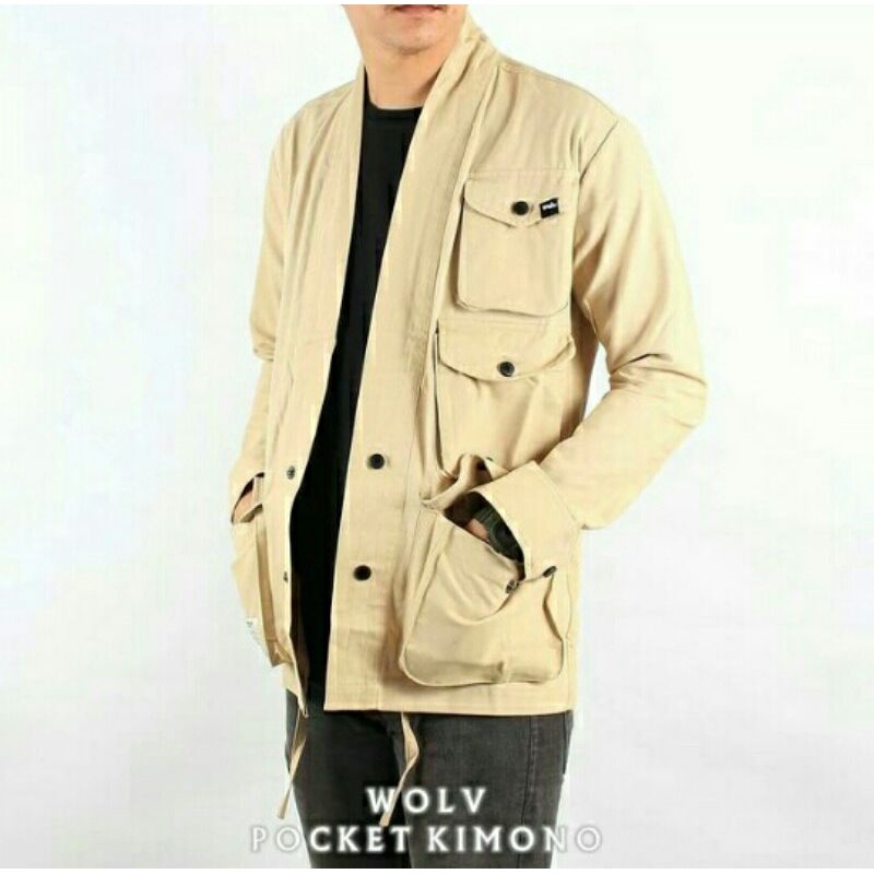 Jaket Kimono Semi Parka Pocket