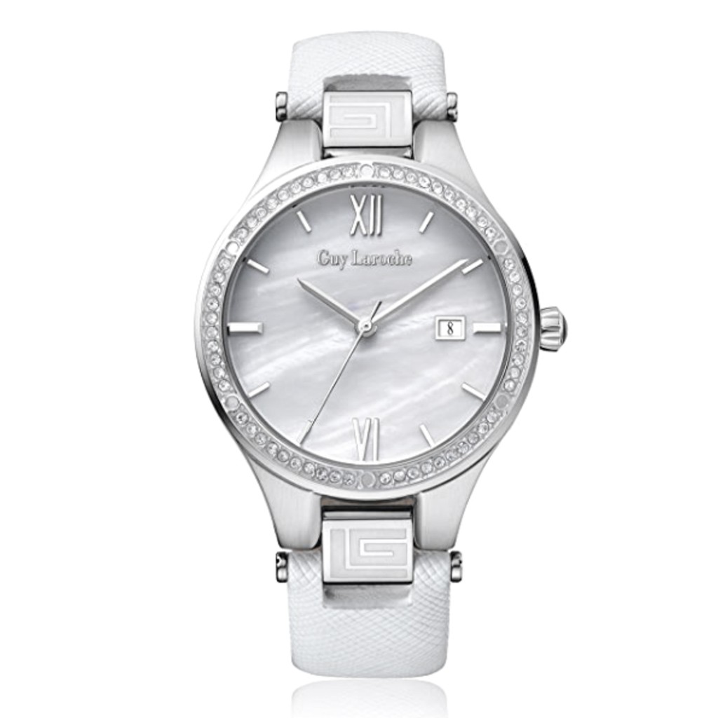 Guy Laroche Quartz Watch Analogue Display And Leather Strap L1003