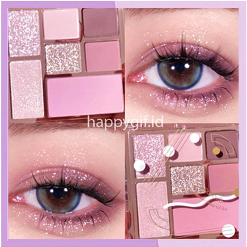 DIKALU Purple Matte Korean Eyeshadow Glitter Palette Smokey long lasting and beautiful color XX067