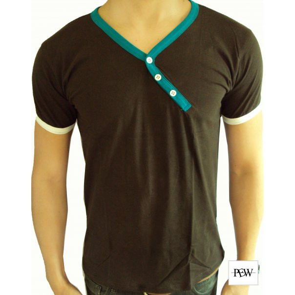 KAOS POLOS PRIA V NECK