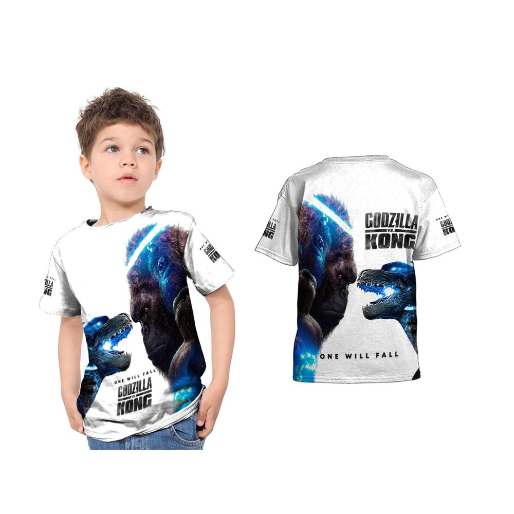 Tshirt  Baju Anak GODZILLA VS KONG 11 Premium