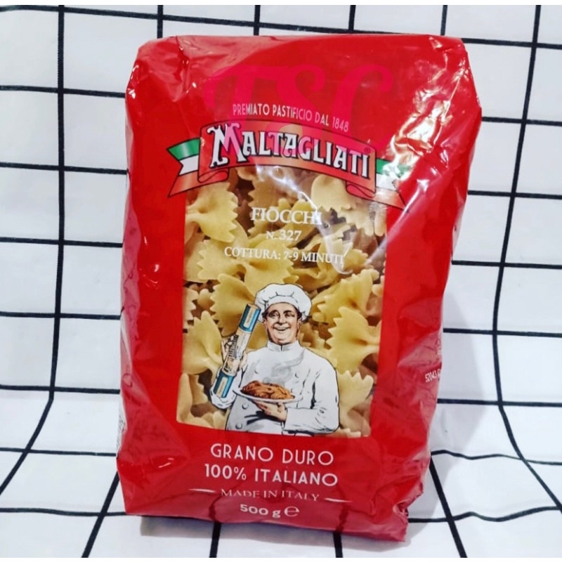 

Maltagliati Fiocchi No.327 500gr / Grano Duro 100% Italiano / Pasta