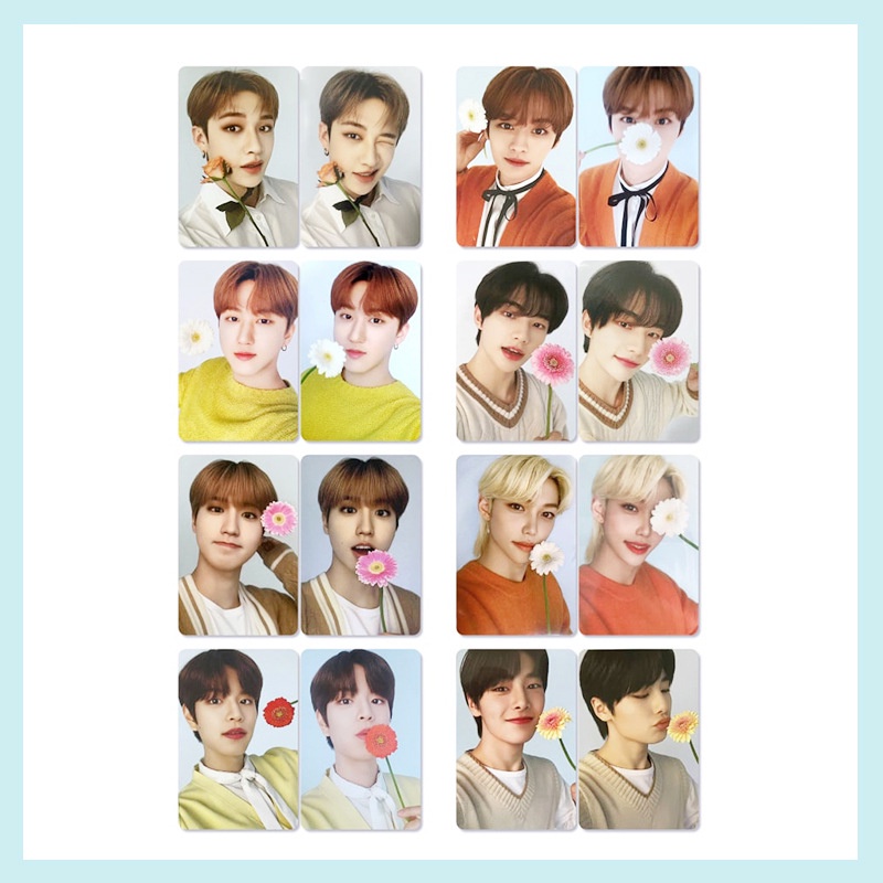 8pcs / set Kartu Pos Foto Stray Kids SKZ NACIFIC fan Untuk Koleksi