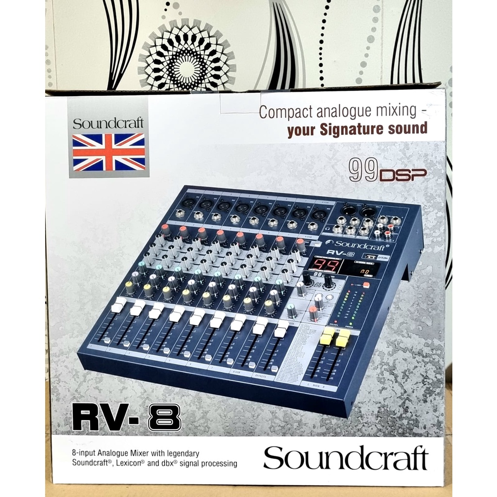 Jual MIXER SOUNDCRAFT RV8 / RV 8 8CH USB MIXER AUDIO Shopee Indonesia