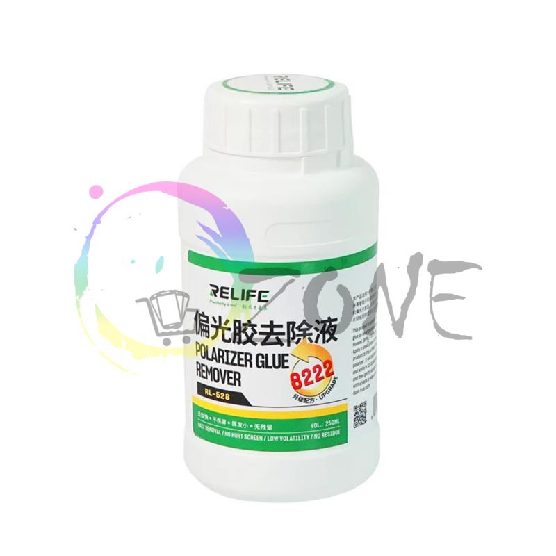 CAIRAN PEMBERSIH LEM 8222 - POLARIZER GLUE REMOVER RELIFE RL-528 250ML