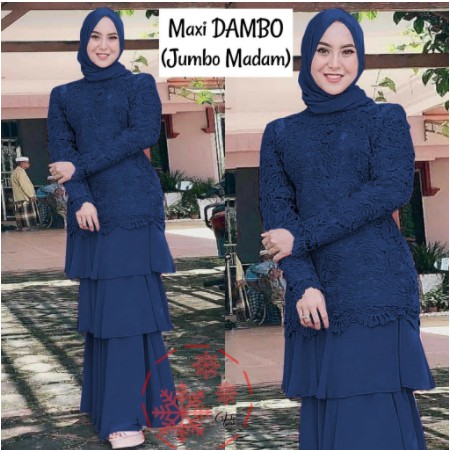 Gamis brokat pesta jumbo | naila maxi by hijab sisters