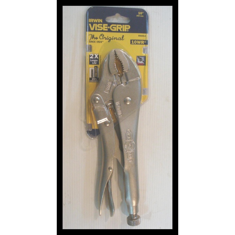 Ready Tang Vise Grip / Tang Buaya 10" Bengkok Irwin
