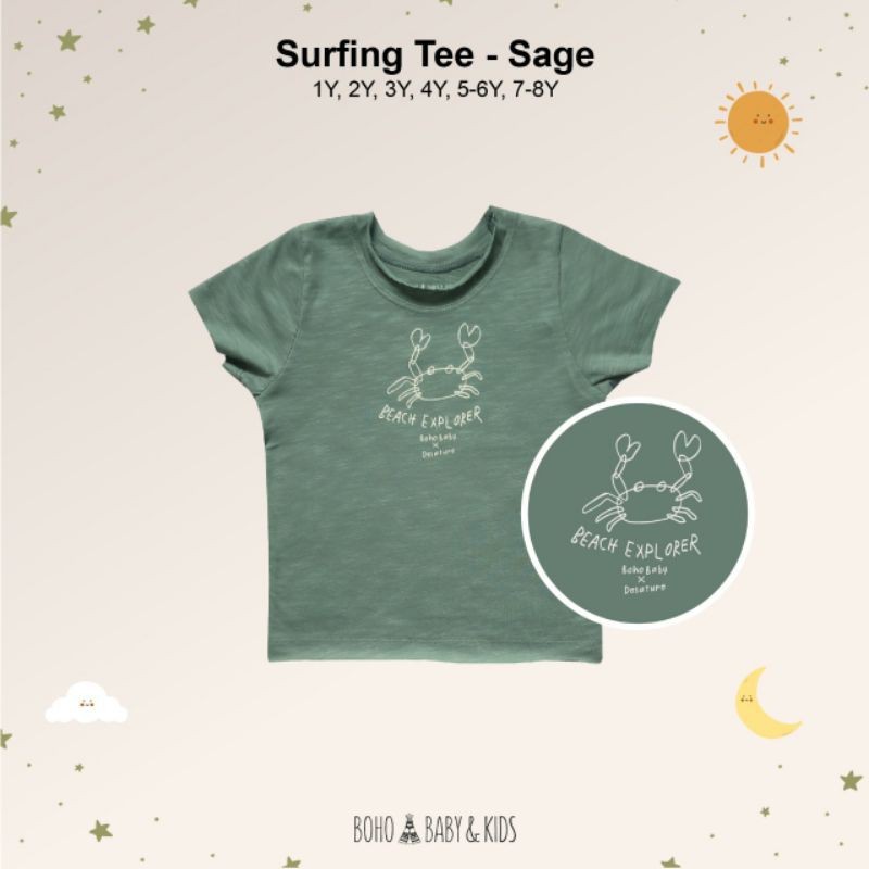 Bohopanna Surfing Tee New // Atasan Anak Lengan Pendek