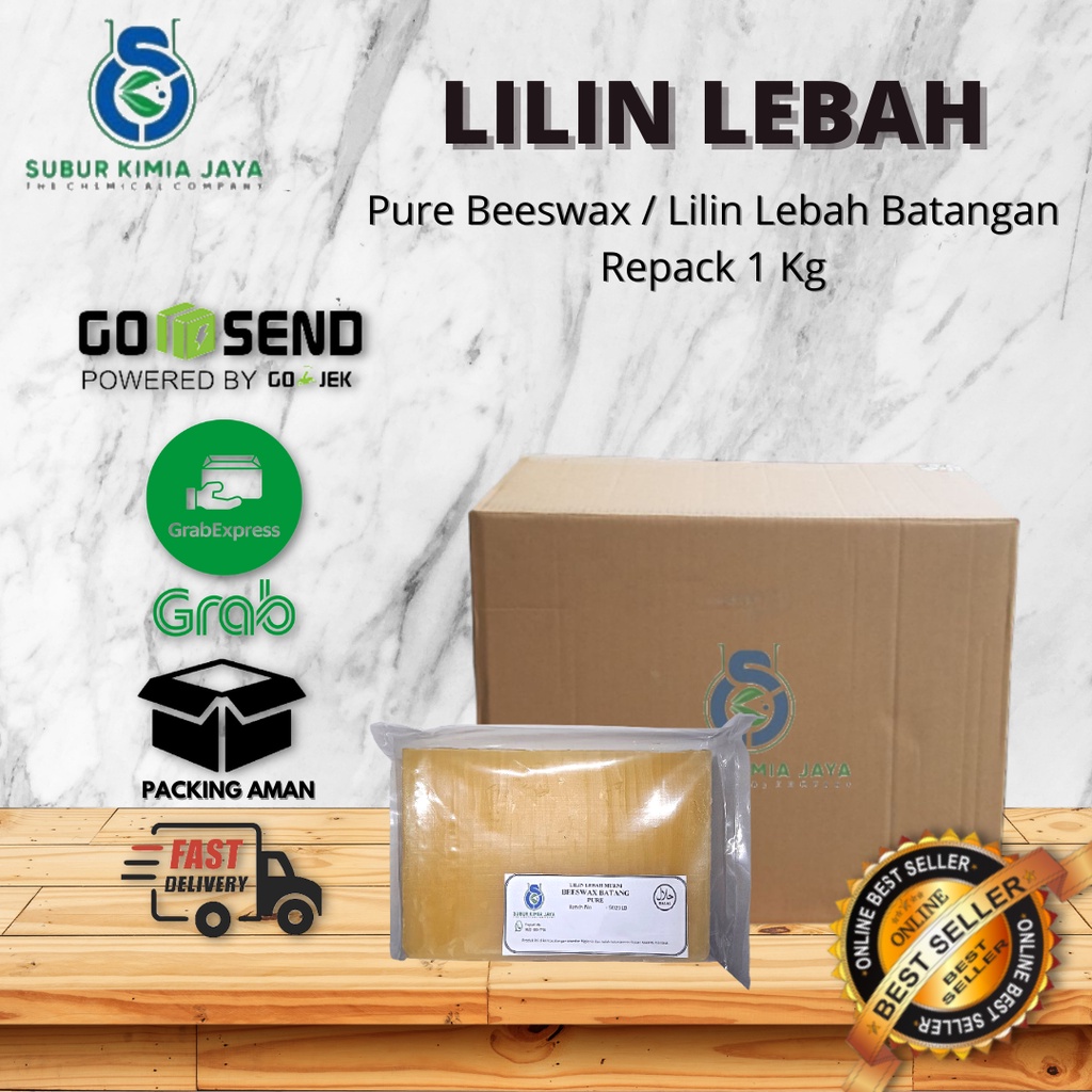 

Pure Beeswax / Lilin Lebah 1 kg Premium