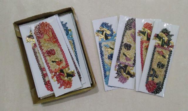 Souvenir Pembatas Buku Wayang